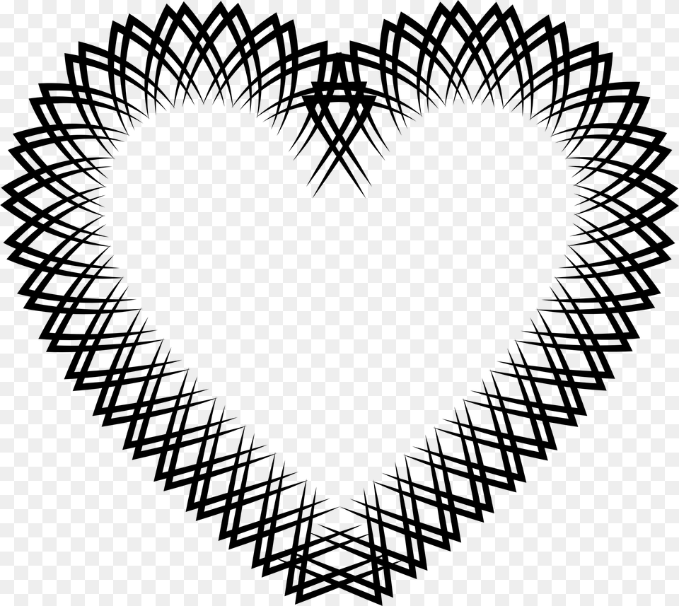 Drawing Geometric Heart Jagannath, Gray Free Png