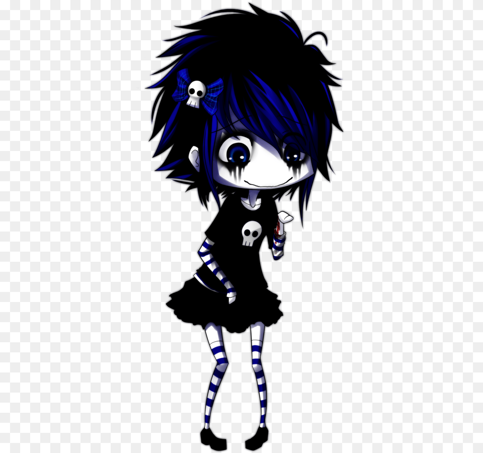 Drawing Girls Emo Anime Emo, Publication, Book, Comics, Adult Free Png