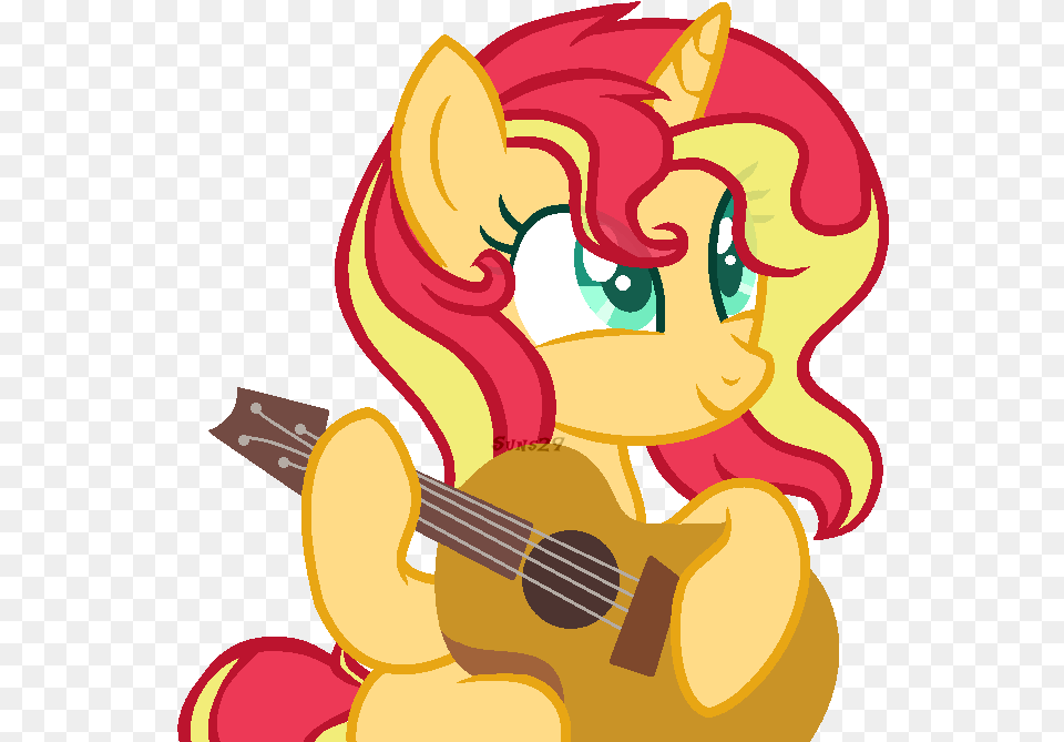 Drawing Guitar Female Clipart Download Sunset Shimmer Ms Paint, Musical Instrument, Art, Graphics, Baby Free Transparent Png