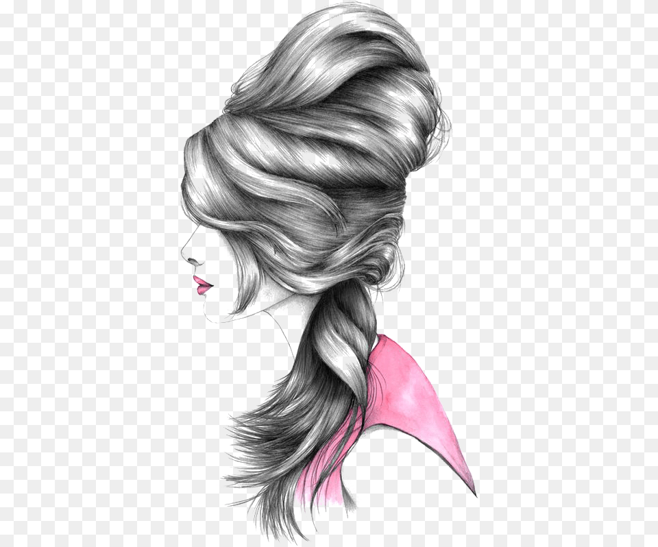 Drawing Hairstyle Fashion Illustration Illustration Unsaid Words 4 Instagram, Adult, Female, Person, Woman Free Transparent Png