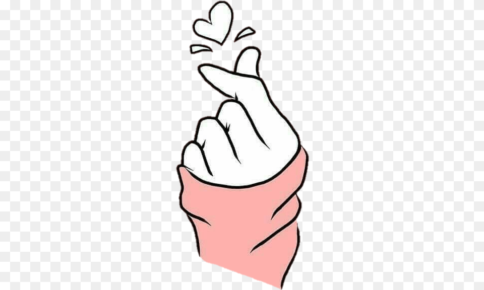 Drawing Hashtags Hand Picture Bts Hand Heart Drawing, Body Part, Person, Finger, Baby Free Png