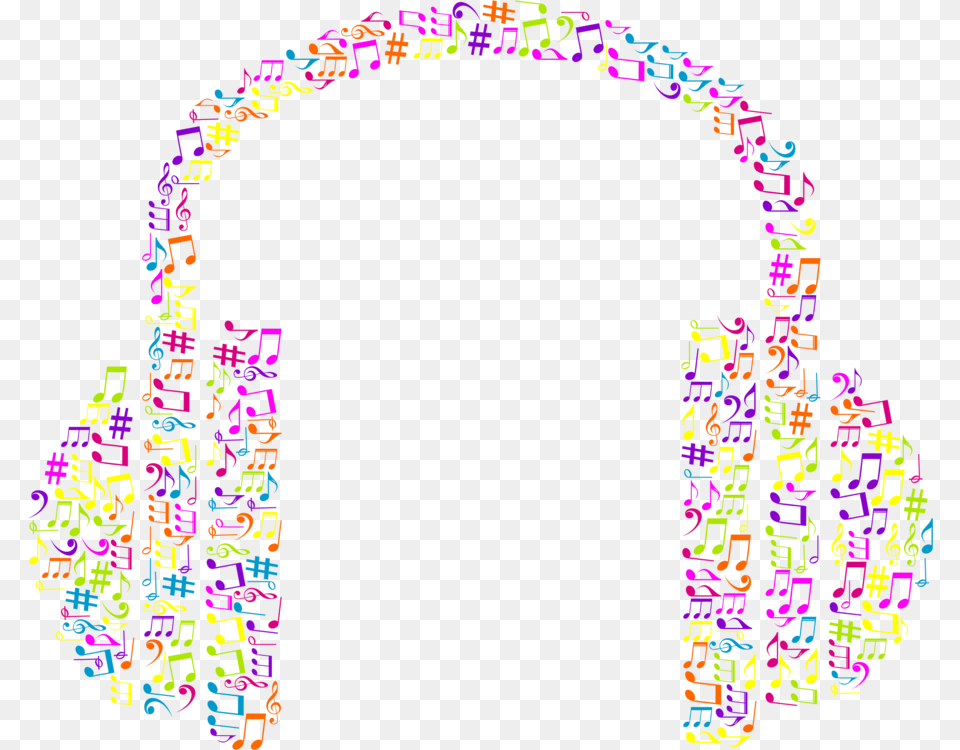 Drawing Headphones Music Note Clipart Transparent Background Colorful Music Notes Clipart, Art, Purple, Dynamite, Text Free Png