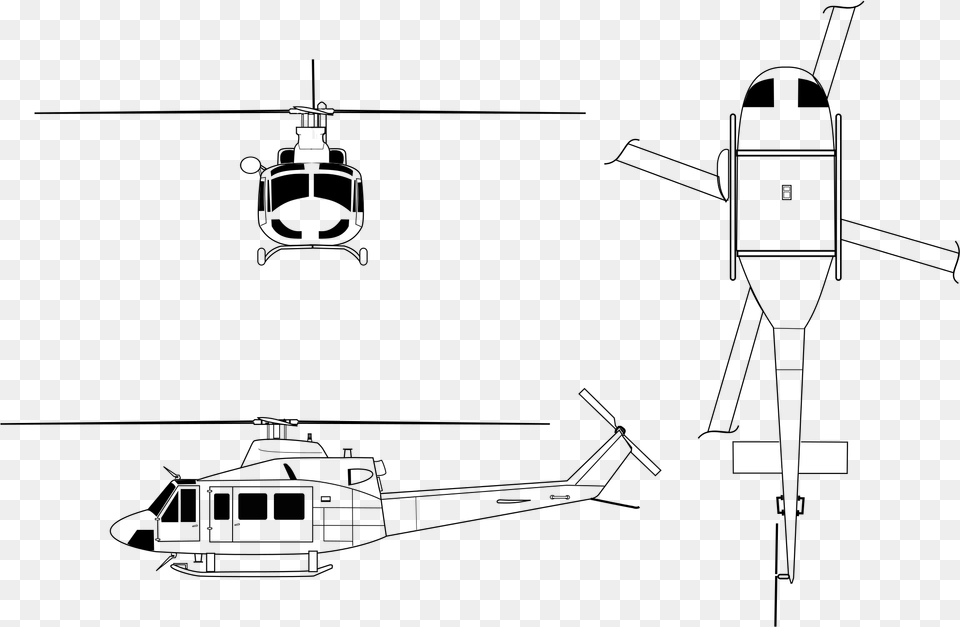 Drawing Helicopters Transparent Clipart Download Huey Helicopter Twin Free Png