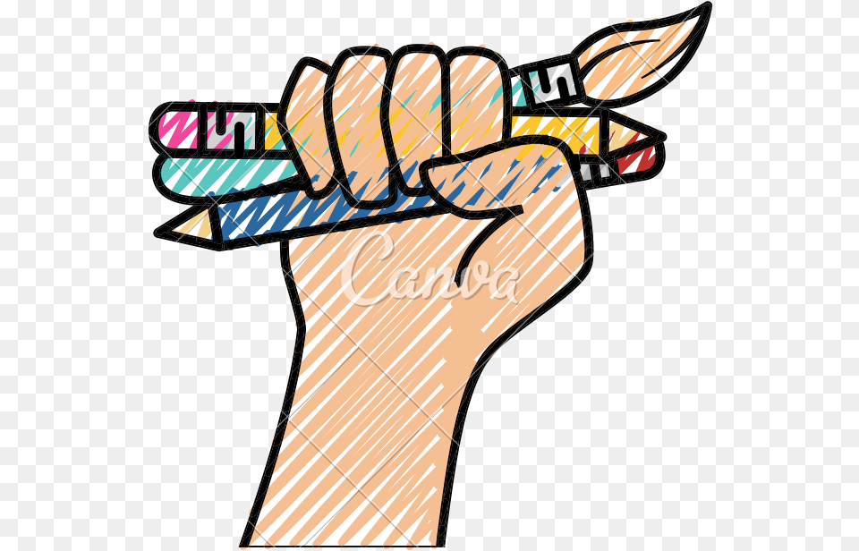 Drawing Icons Art Supply Paintbrush And Pencil Vector, Body Part, Hand, Person, Fist Free Png