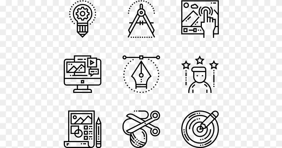 Drawing Icons Science Research Icons, Gray Free Png