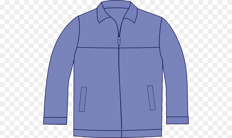 Drawing Jackets Simple Draw A Simple Coat, Clothing, Fleece, Jacket, Long Sleeve Free Png Download