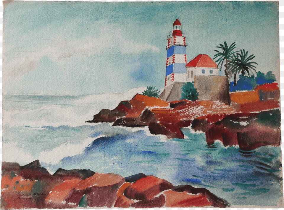 Drawing Lighthouse Watercolor Art Free Transparent Png