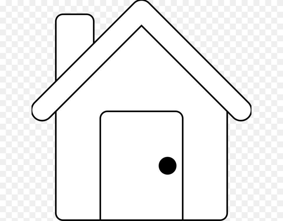 Drawing Line Art House Building Coloring Book, Dog House Png