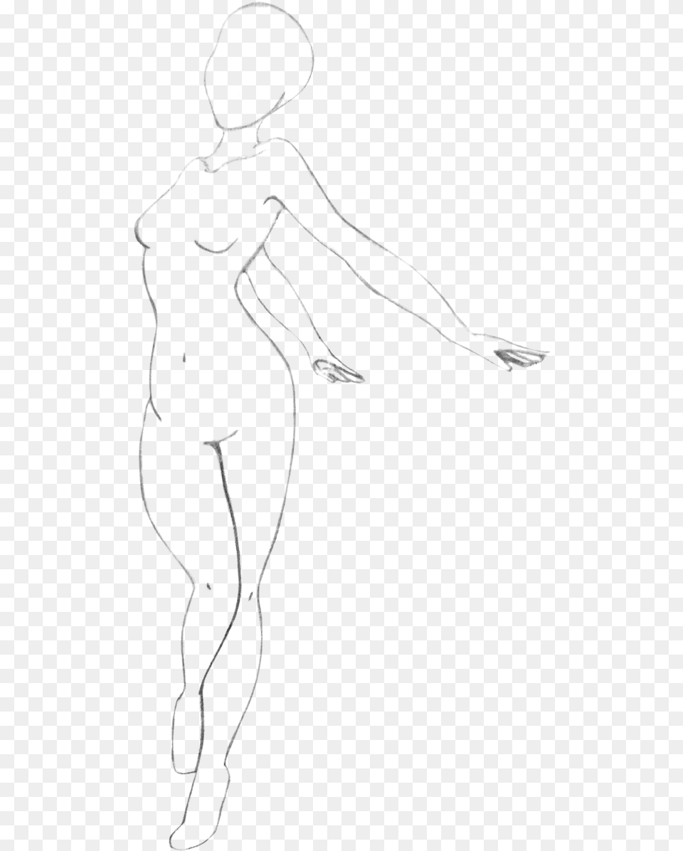 Drawing Mannequin Full Body Female F2u Poses, Dancing, Leisure Activities, Person, Silhouette Png Image