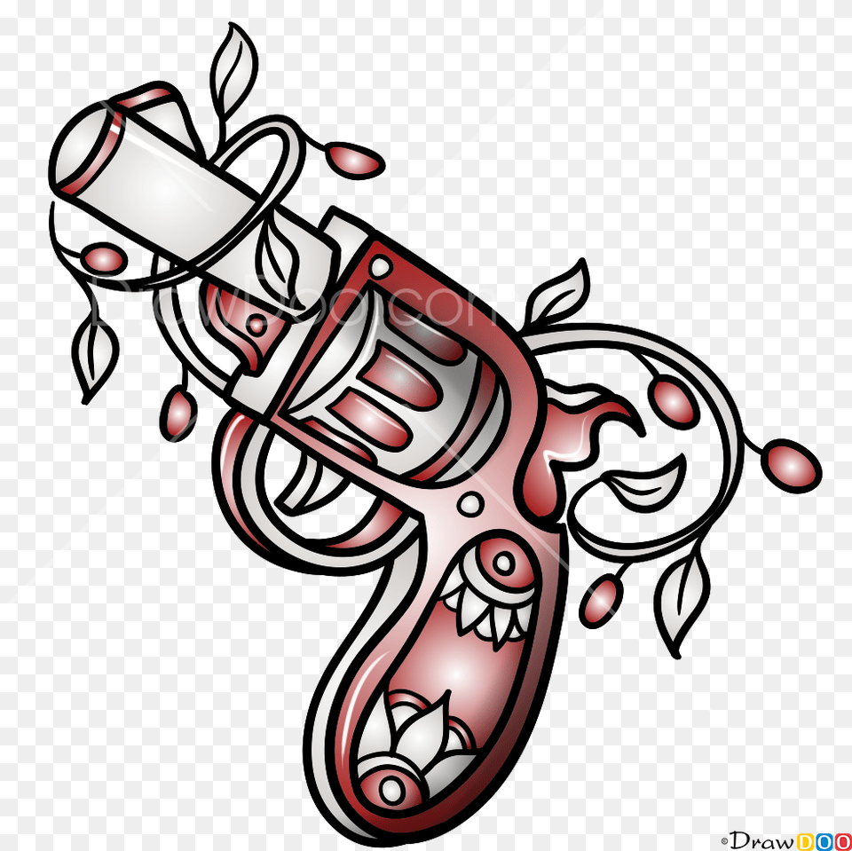 Drawing Mexican Tattoo Clipart Art, Firearm, Graphics, Weapon Free Png Download