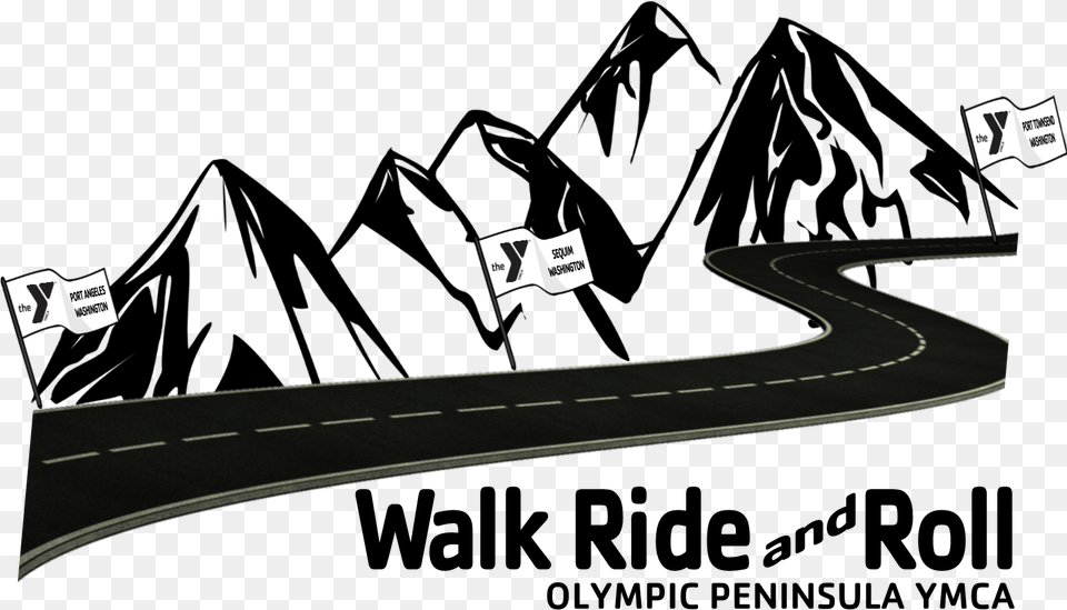 Drawing Mountain Clip Art Mountain Black And White, Freeway, Highway, Road, Tarmac Free Png