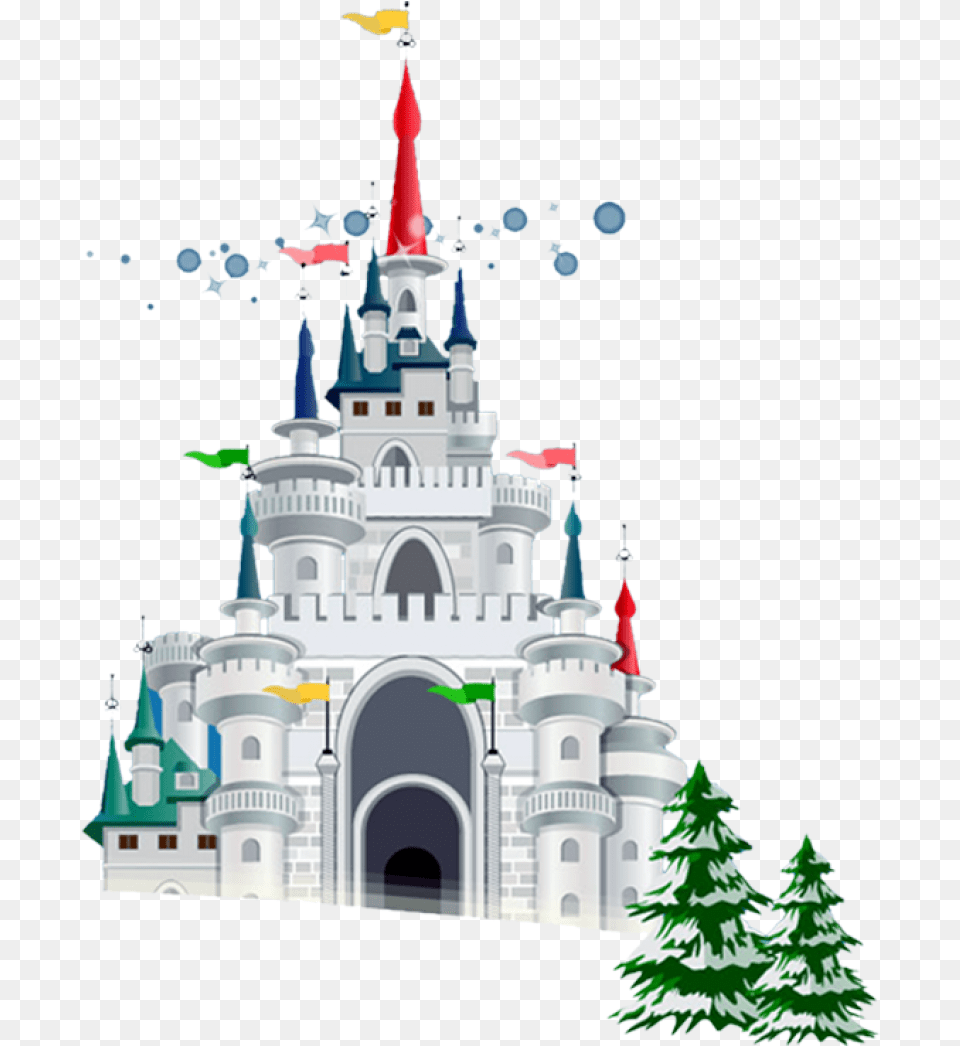 Drawing Of A Castle Image Purepng Christmas Disney Castle Clipart, Architecture, Building, Spire, Tower Free Png Download