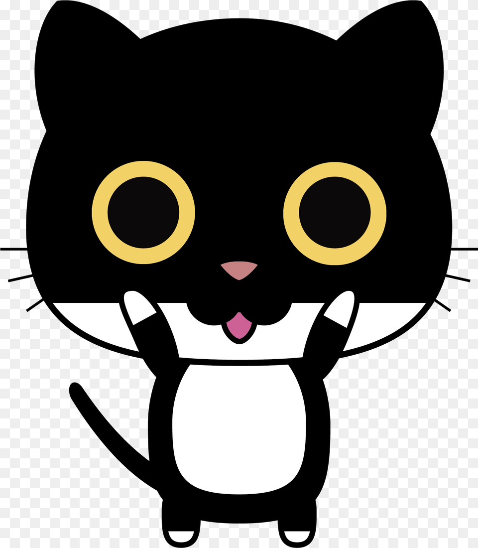 Drawing Of A Cute Kitten With Hands Up Image Just A Girl That Loves Cats, Animal, Fish, Sea Life, Shark Free Transparent Png