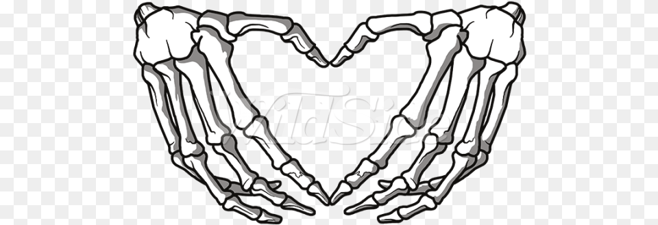 Drawing Of A Skeleton Hand Skeleton Hands Making A Heart, Electronics, Hardware, Adult, Male Png Image