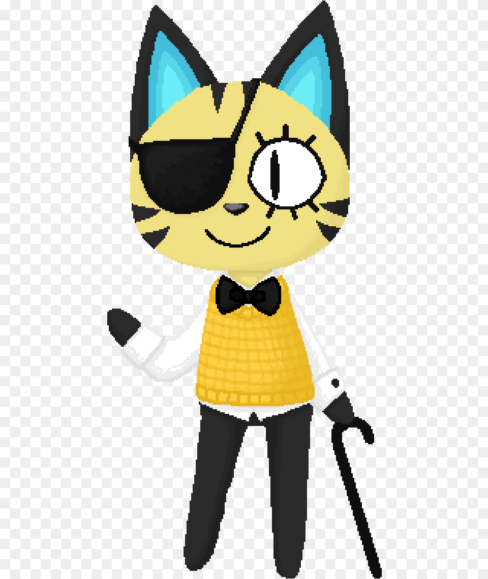 Drawing Of Bill Cipher As An Animal Crossing Character I Bill Cipher Animal Crossing, Person, Accessories, Formal Wear, Tie Free Transparent Png