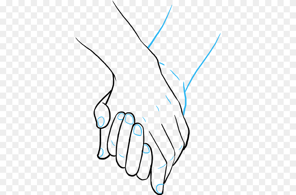 Drawing Of Hold Hands, Leisure Activities, Person, Sport, Swimming Free Png Download