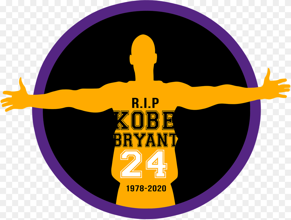 Drawing Of Kobe Bryant And Words R Kobe Bryant 24 Logo, Person, Head Free Transparent Png
