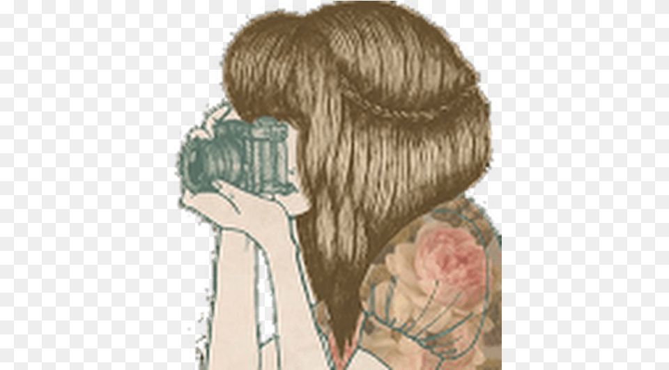 Drawing Of Someone Taking, Photography, Adult, Person, Woman Free Transparent Png