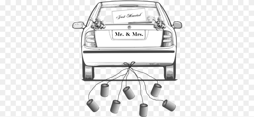 Drawing Of The Back A Car Cartoon Back Of Car Drawing, License Plate, Transportation, Vehicle Free Png Download