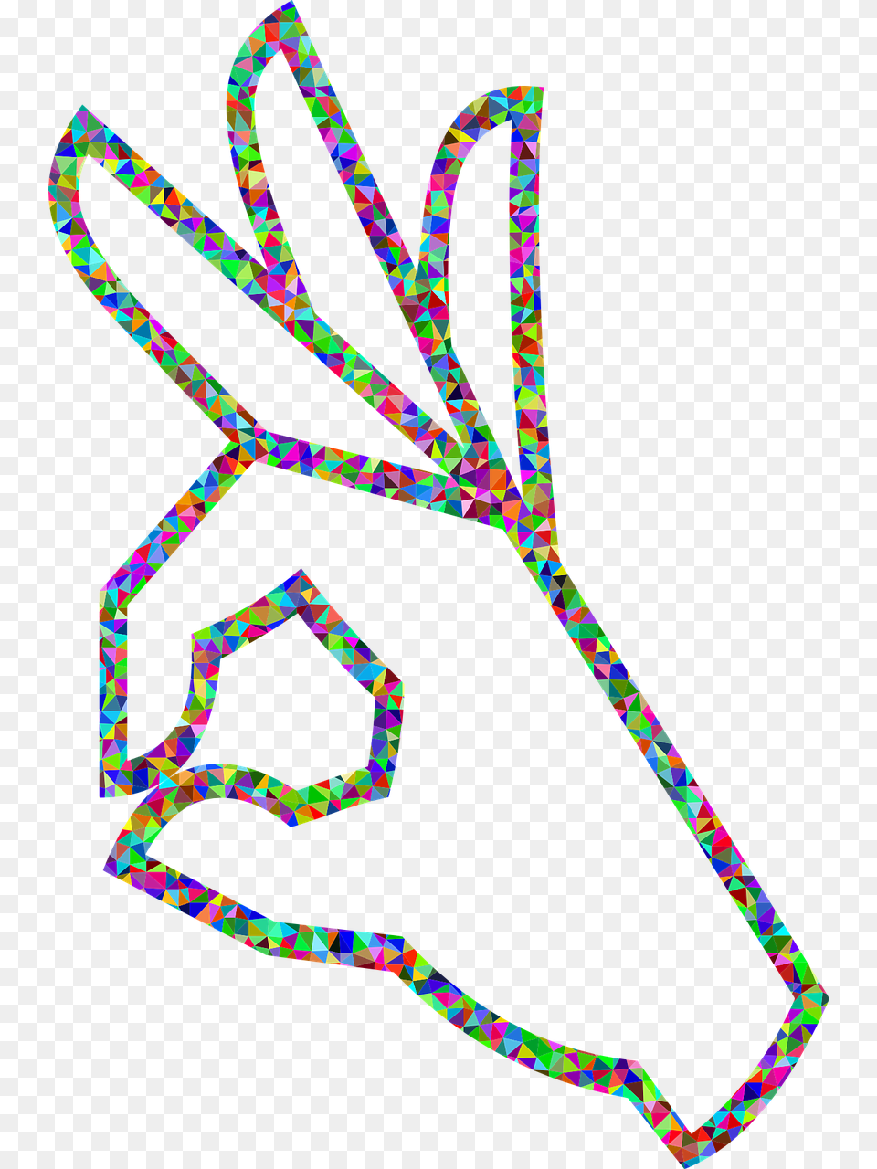 Drawing Ok Hand Sign, Bow, Weapon, Racket Free Png