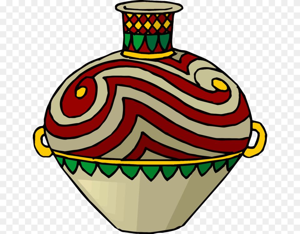 Drawing Painting Vase Pottery Statue, Jar, Urn, Animal, Fish Free Png Download