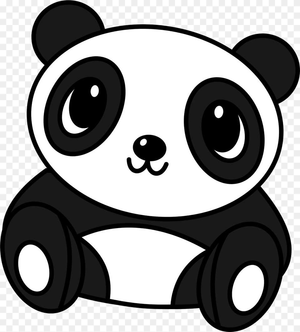 Drawing Pandas Giant Panda Cute Drawing Panda Easy, Toy, Device, Grass, Lawn Free Png Download