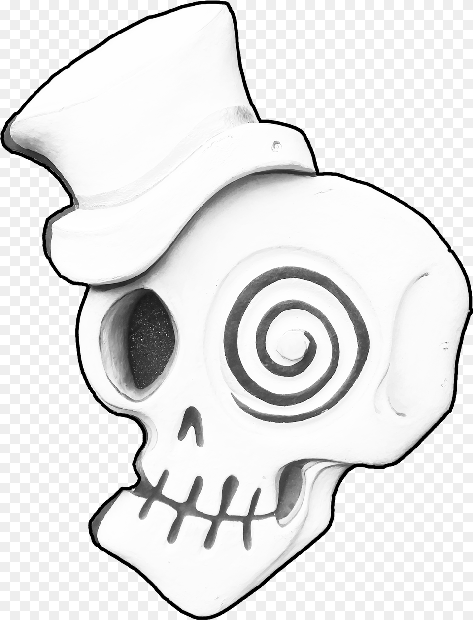 Drawing Party Day The Dead Transparent Clipart Skull, Art, Baby, Person, Spiral Png Image