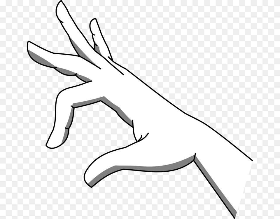 Drawing Pinch Hand Index Finger, Stencil, Electronics, Hardware, Animal Png Image