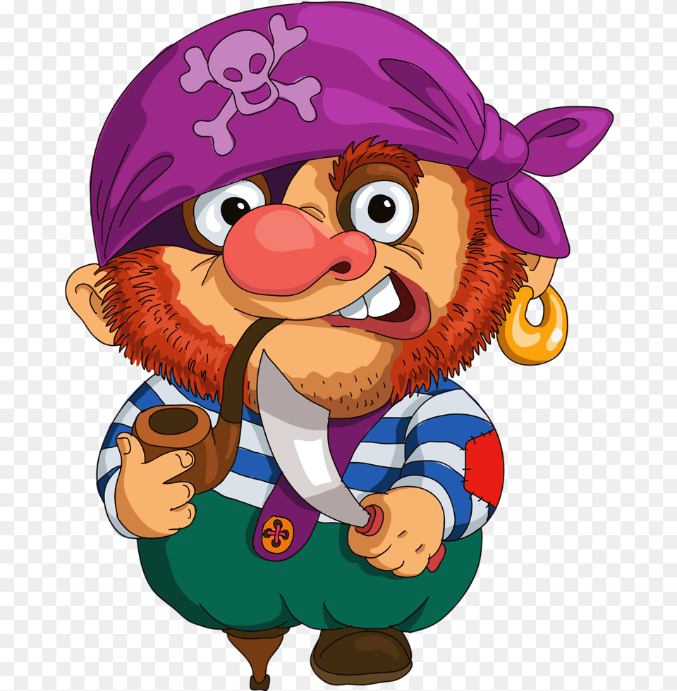 Drawing Pirates Pirate Theme Transparent Clipart Pirat Multyashnij, Baby, Person, Face, Head Png Image