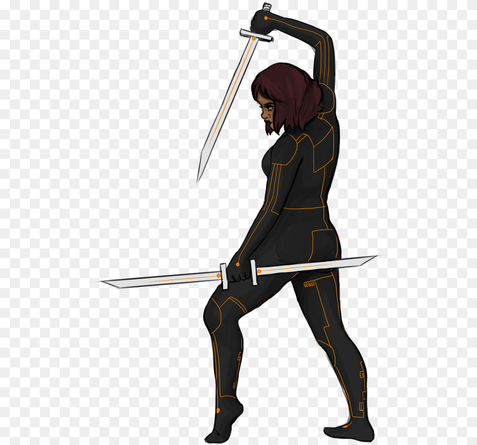 Drawing Poses Sword Sword Woman Poses Draw, Weapon, Ninja, Person, Adult Free Transparent Png