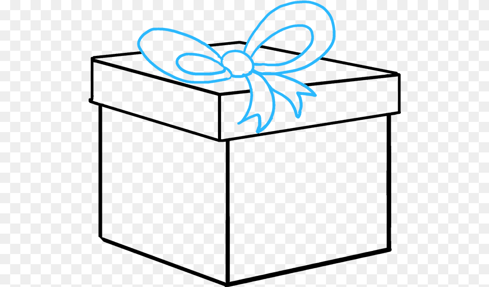 Drawing Presents Christmas Gift Draw A Gift Box, Animal, Bee, Insect, Invertebrate Png Image
