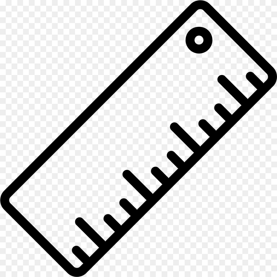 Drawing Rulers Easy Ruler Icon Drawing, Gray Png