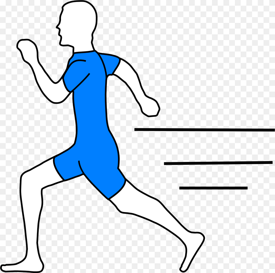 Drawing Running Athlete Draw A Person Running Easy, Adult, Female, Woman, Ball Free Png Download
