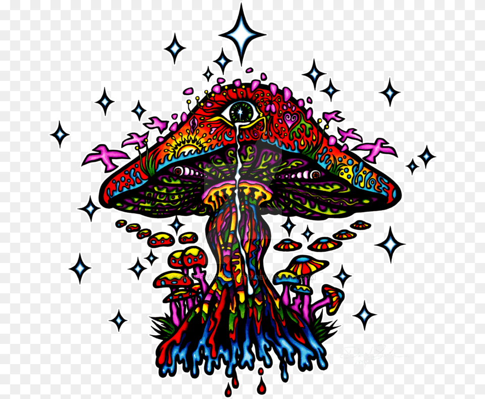 Drawing Shrooms Stoner Transparent Clipart Psychedelic Images Transparent Background, Art, Face, Head, Person Free Png Download
