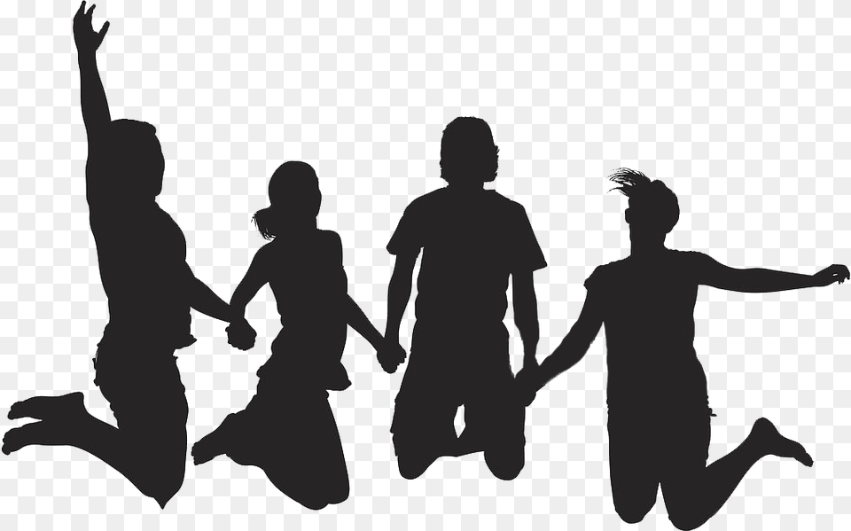 Drawing Silhouette Sketch Black Shadow Friends, Adult, Person, Man, Male Png