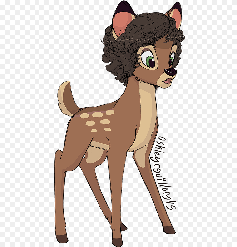 Drawing Songs Direction Harry Styles As Bambi, Animal, Deer, Mammal, Wildlife Free Transparent Png