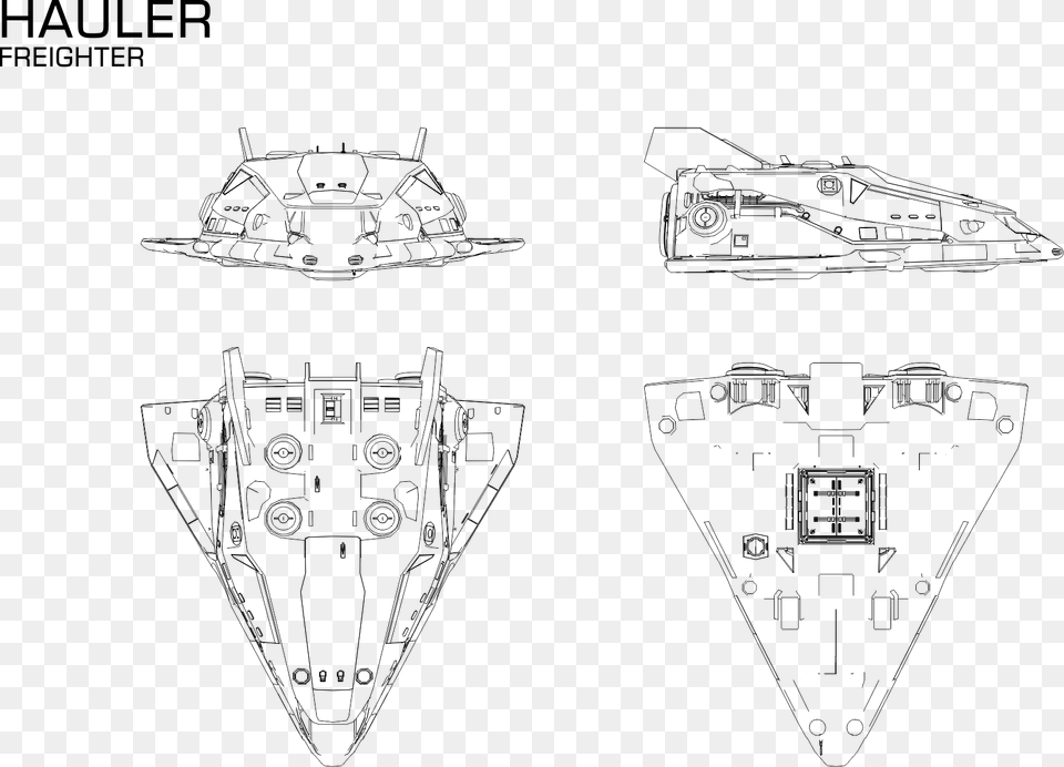 Drawing Spaceships Concept Hauler Elite Dangerous Concept Art, Car, Transportation, Vehicle, Armored Png