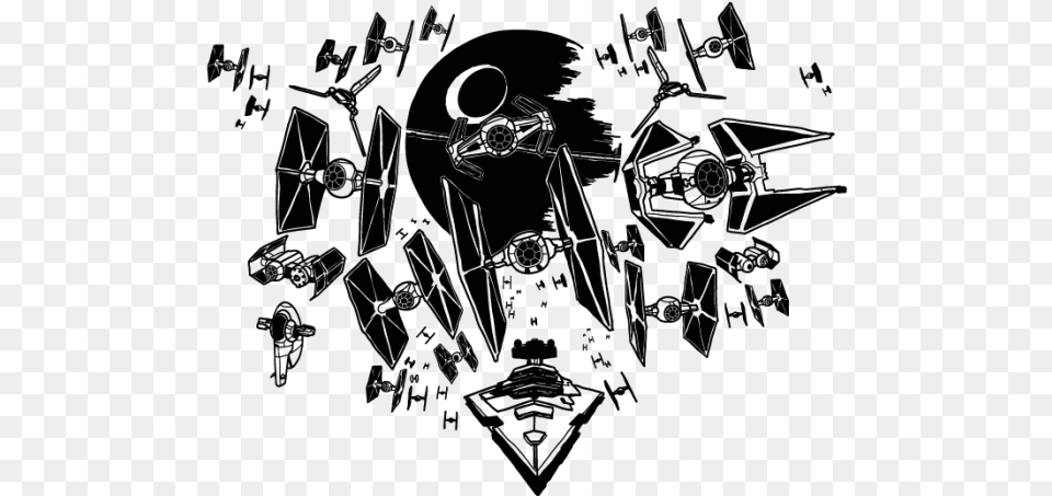 Drawing Spaceships Star Wars Star Wars Naves Stencil, Art Png Image