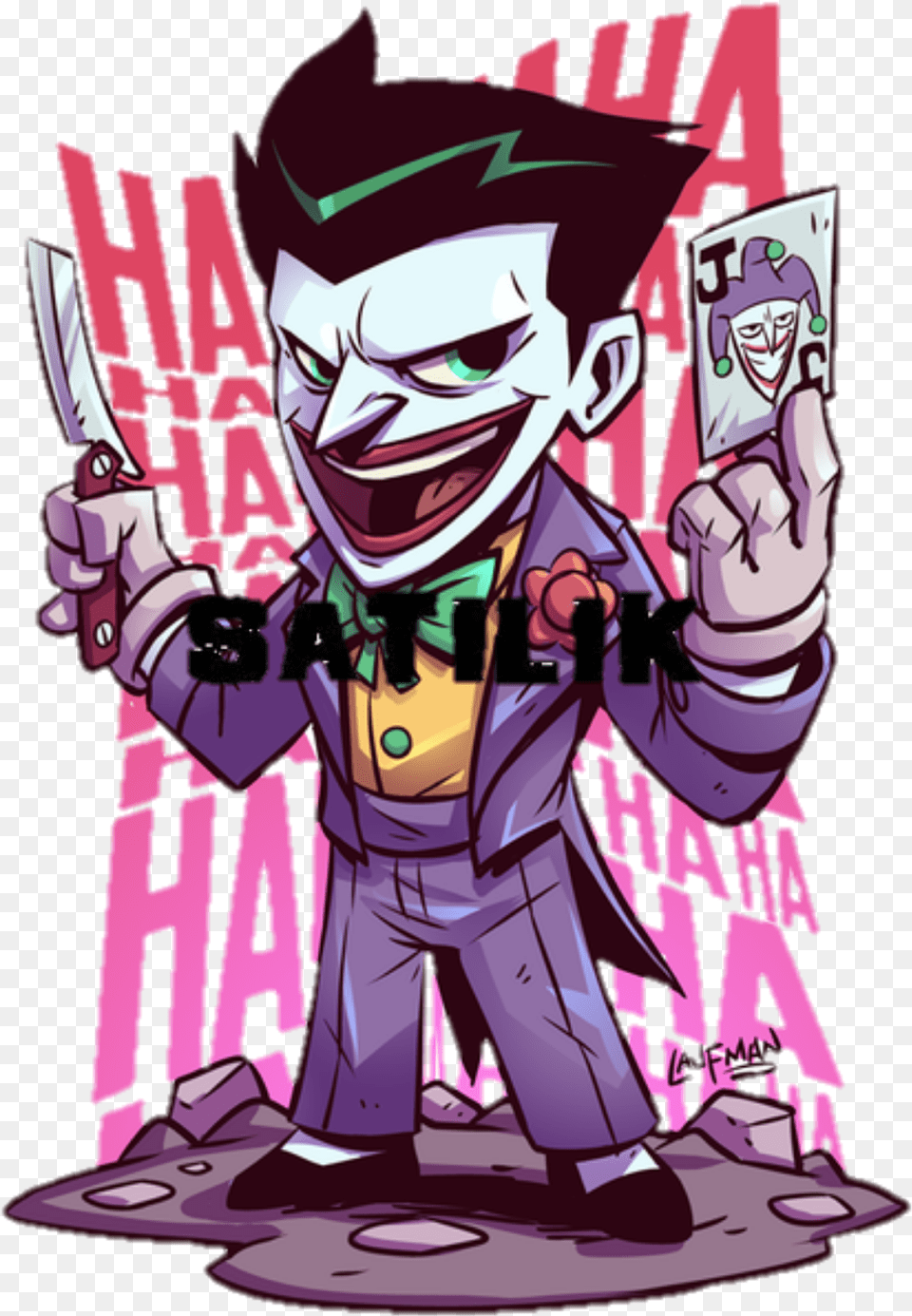 Drawing Spiderman Joker Chibi Joker, Book, Comics, Publication, Adult Free Transparent Png