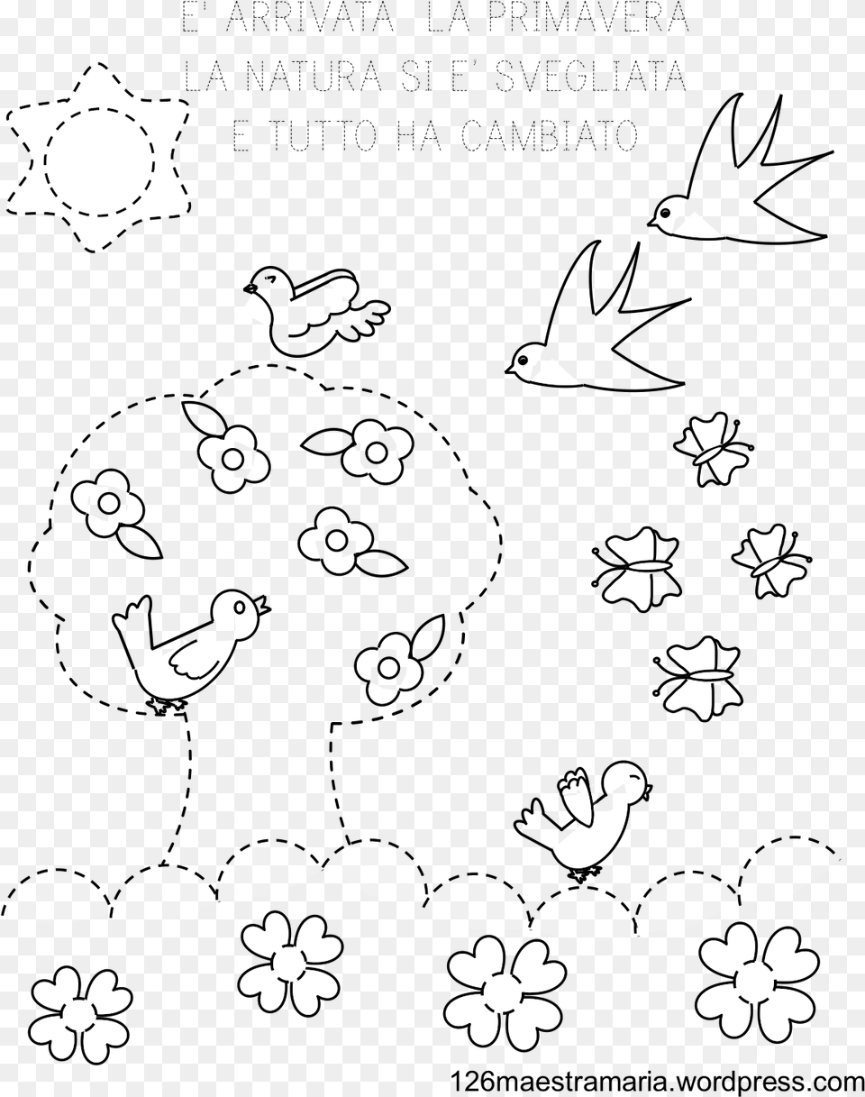 Drawing Spring Winter Season Schede Didattiche Primavera Scuola Infanzia, Stencil, Baby, Person, Pattern Png Image