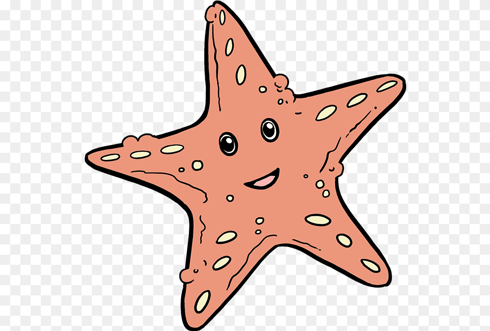 Drawing Starfish Underwater Sea Star Drawing Easy Starfish Drawing Easy, Animal, Sea Life, Person Free Png Download