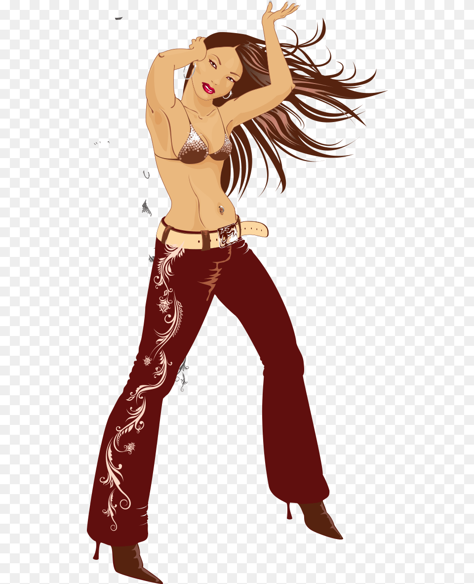 Drawing Stock Clip Art Sexy Woman Transprent Clip Art, Clothing, Pants, Adult, Person Free Png Download