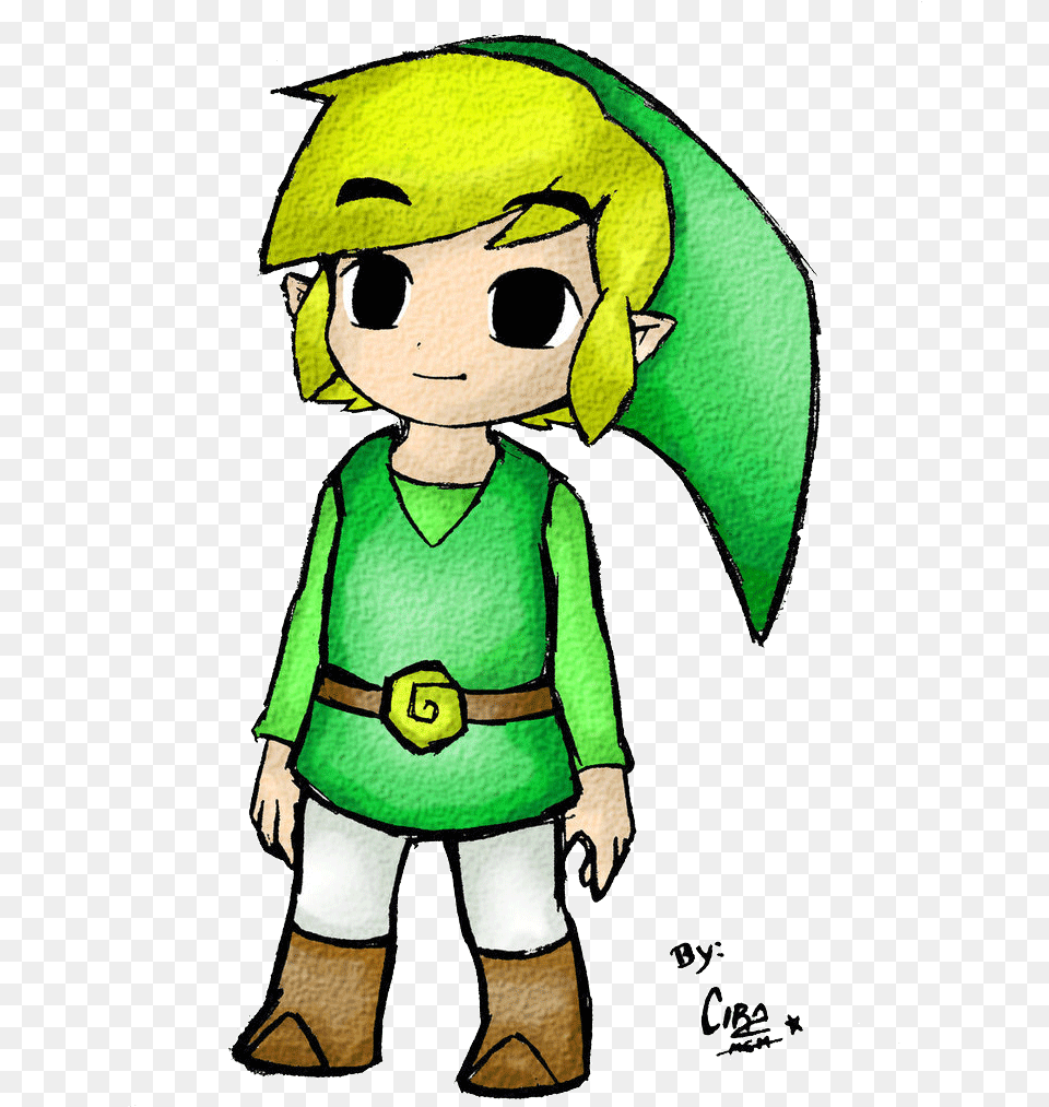 Drawing Toon Link Download Drawing, Elf, Baby, Person, Face Free Transparent Png