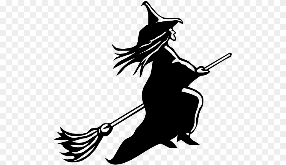 Drawing Witch Broom Transparent Background Transparent Background Witch Clipart, Gray Png