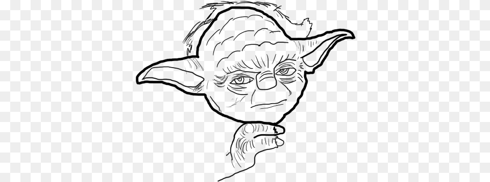 Drawing Yoda Head For Download On Mbtskoudsalg Cartoon, Gray Png Image