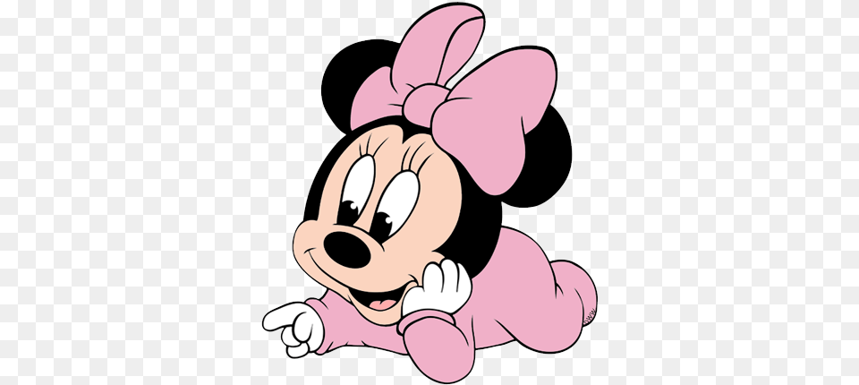 Drawings Of Baby Minnie Mouse Flybutterflies, Cartoon Free Png Download