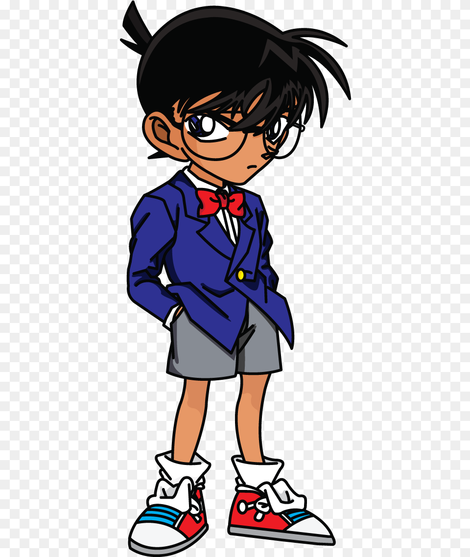 Drawissimo Kids How To Draw Detective Conan Whole Body, Book, Publication, Footwear, Comics Png Image