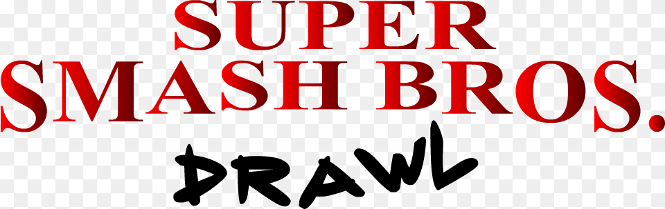 Drawl Super Smash Bros, Text Free Png