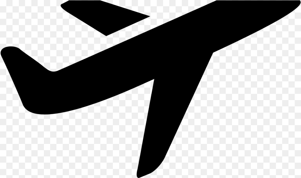 Drawn Airplane Takeoff Airliner, Gray Png