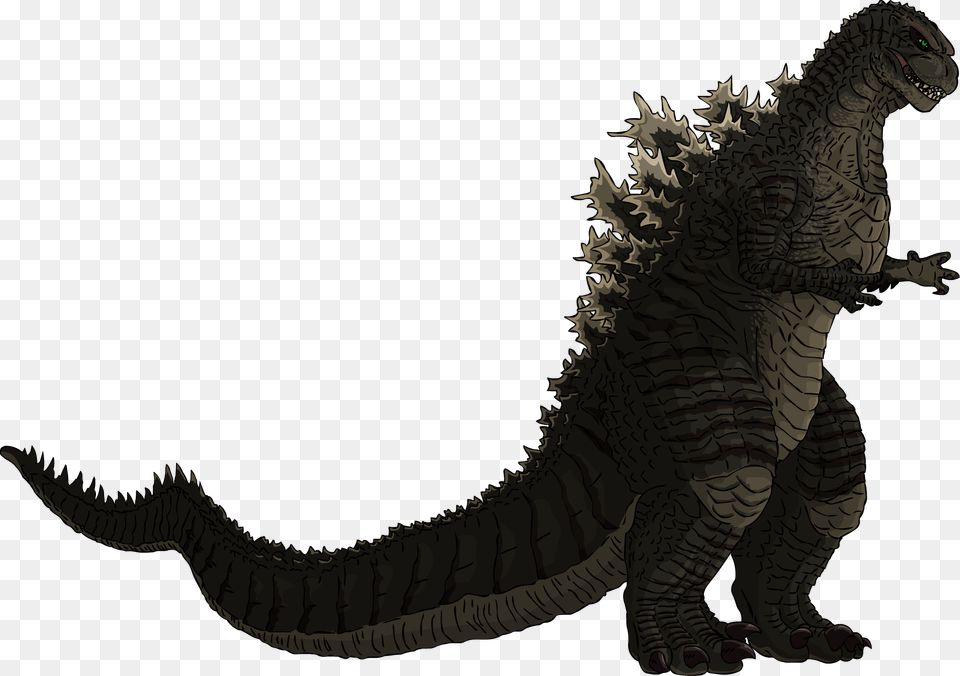 Drawn Alligator Godzilla Godzilla With No Background, Animal, Dinosaur, Reptile Free Png Download